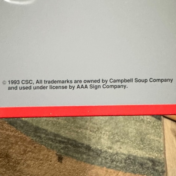 1993 Campbell’s Soup Sign #8 Train AAA Collectible - Picture 12 of 12